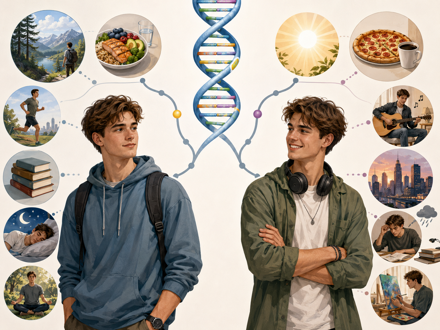 How identical twins can look different sometimes